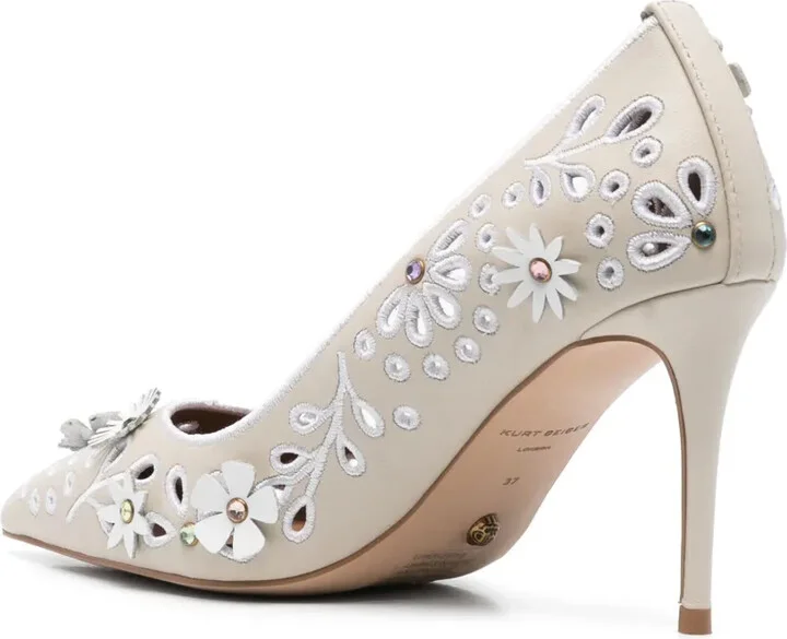 90mm Flower Belgravia pumps - Image 3