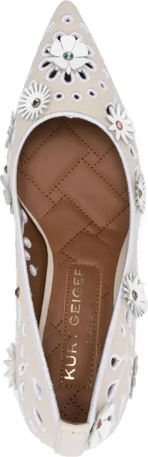 90mm Flower Belgravia pumps - Image 4