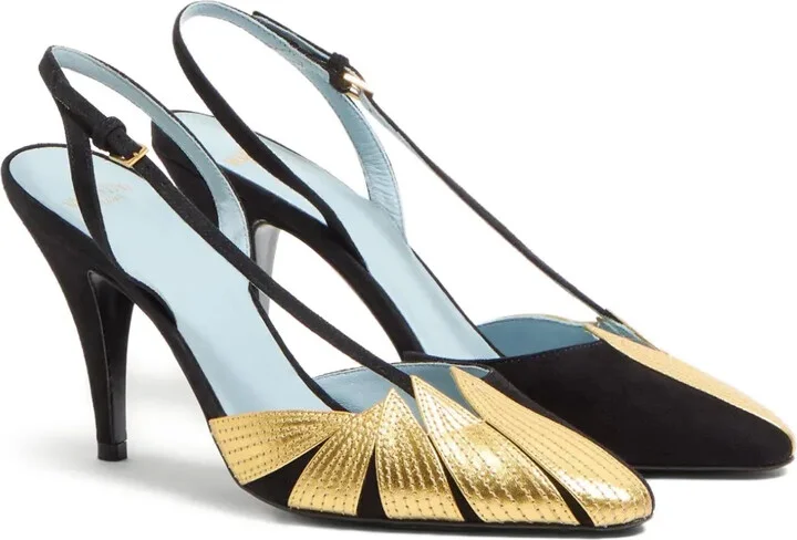 90mm Foliefoliage slingback pumps - Image 2