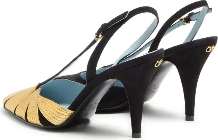 90mm Foliefoliage slingback pumps - Image 3