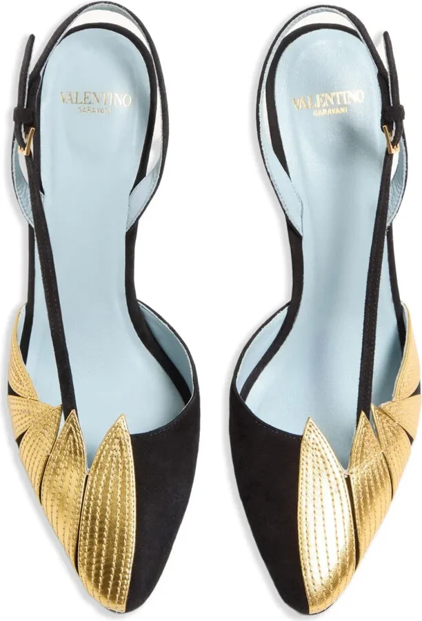 90mm Foliefoliage slingback pumps - Image 4