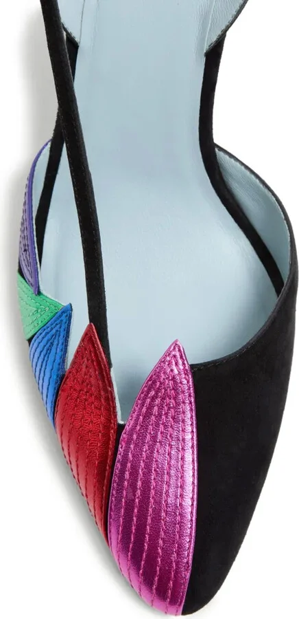 90mm Foliefoliage slingback pumps - Image 5