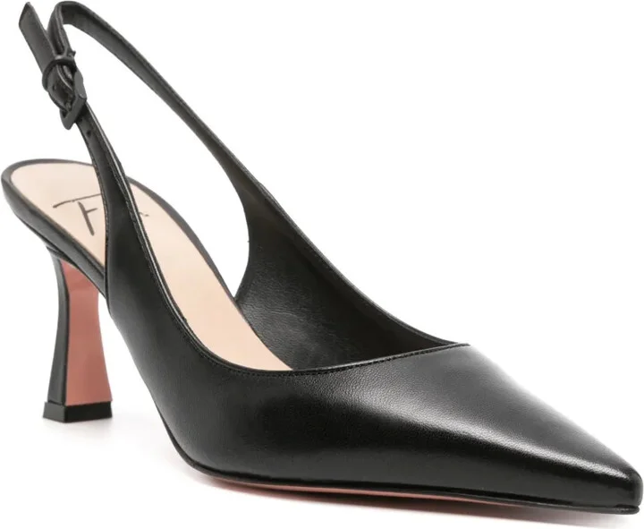 90mm Frans leather slingback pumps - Image 2
