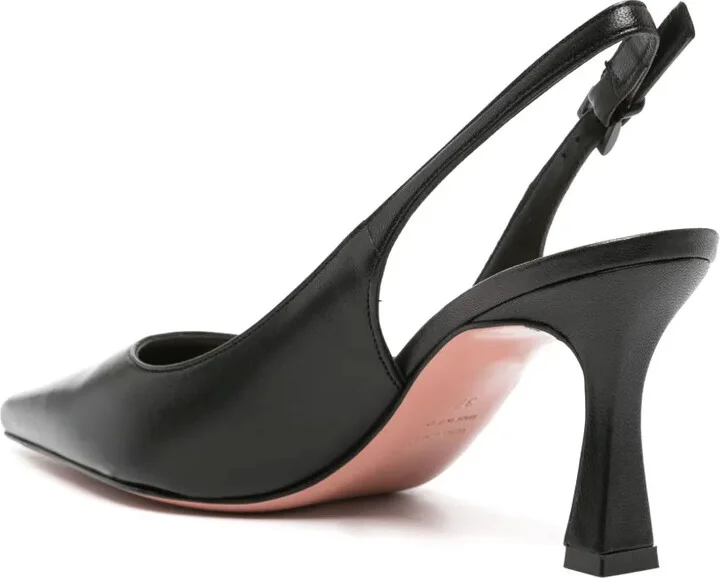 90mm Frans leather slingback pumps - Image 3