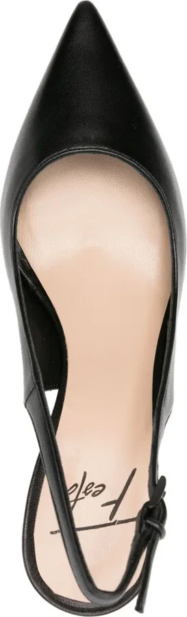 90mm Frans leather slingback pumps - Image 4