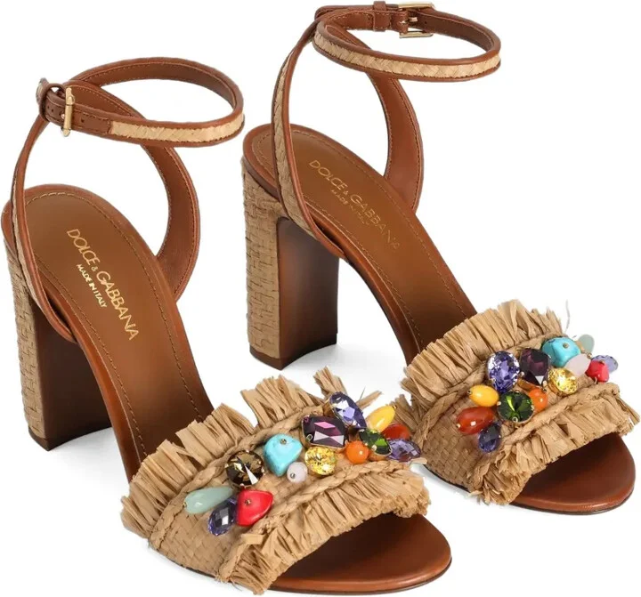 90mm Fringe-Detail Sandals - Image 2