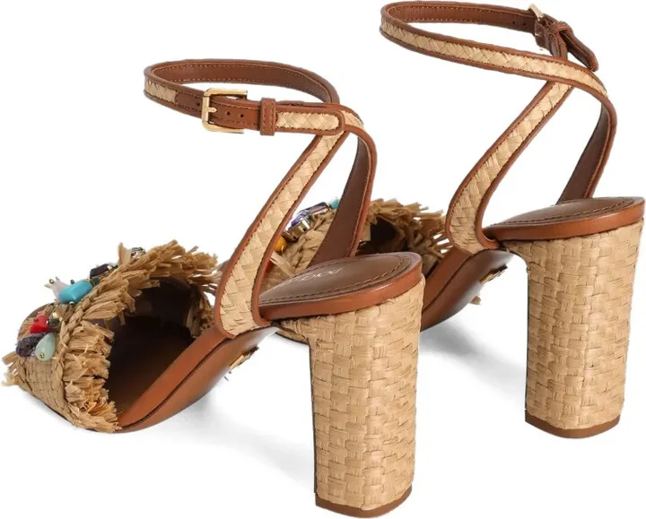 90mm Fringe-Detail Sandals - Image 3