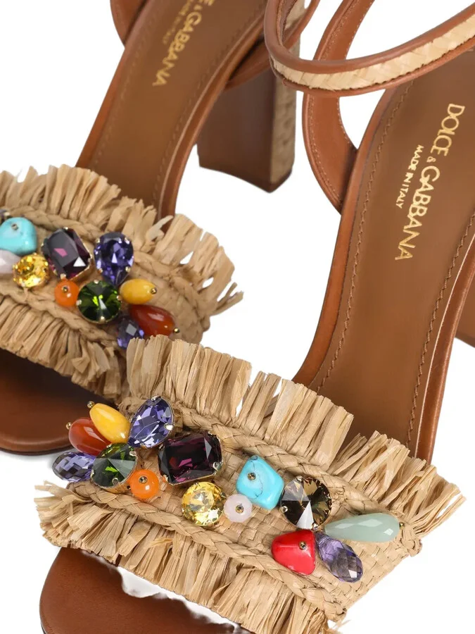 90mm Fringe-Detail Sandals - Image 4