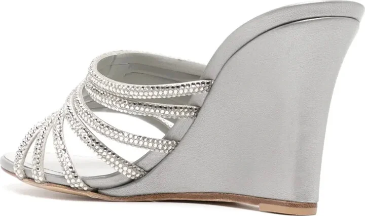 90mm Full-Trim Wedge Sandals - Image 3