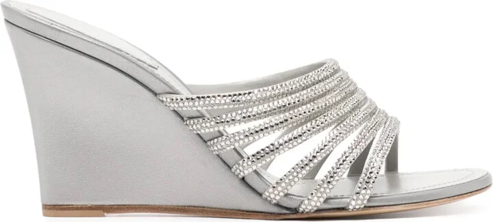 90mm Full-Trim Wedge Sandals