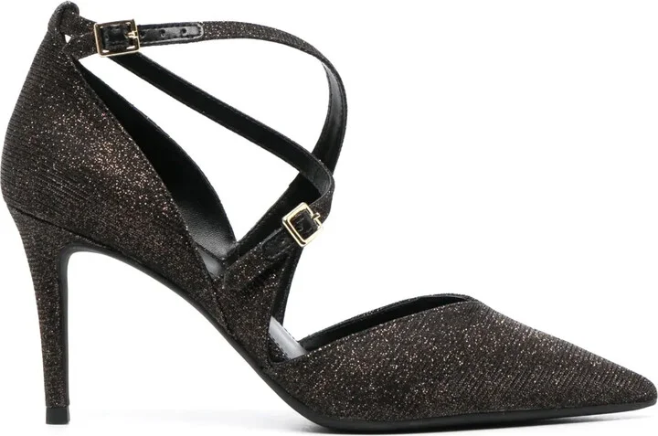 90mm Glittered Pointed Pumps