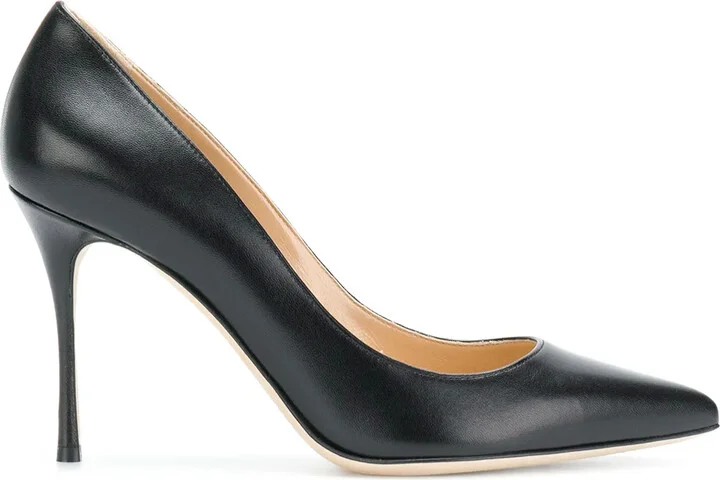90mm Godiva snake-effect pumps