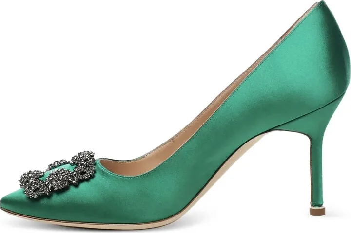 90mm Hangisi satin pumps - Image 4