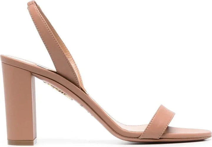 90mm Heeled Leather Sandals
