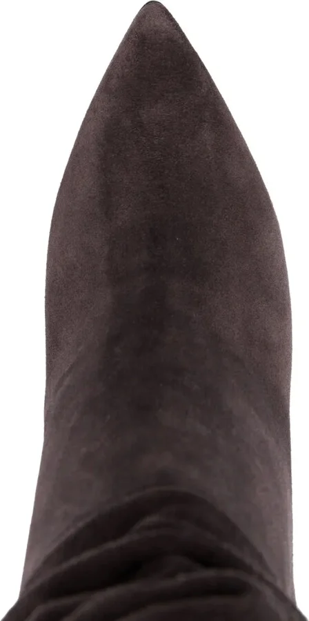 90mm Heeled Suede Boots - Image 4