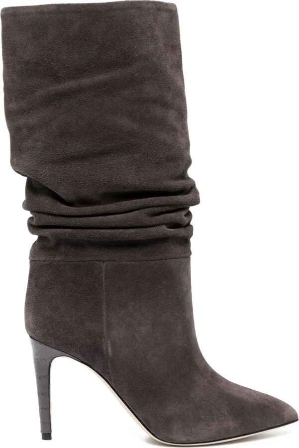 90mm Heeled Suede Boots