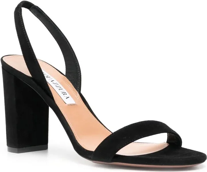 90mm Heeled Suede Sandals - Image 2