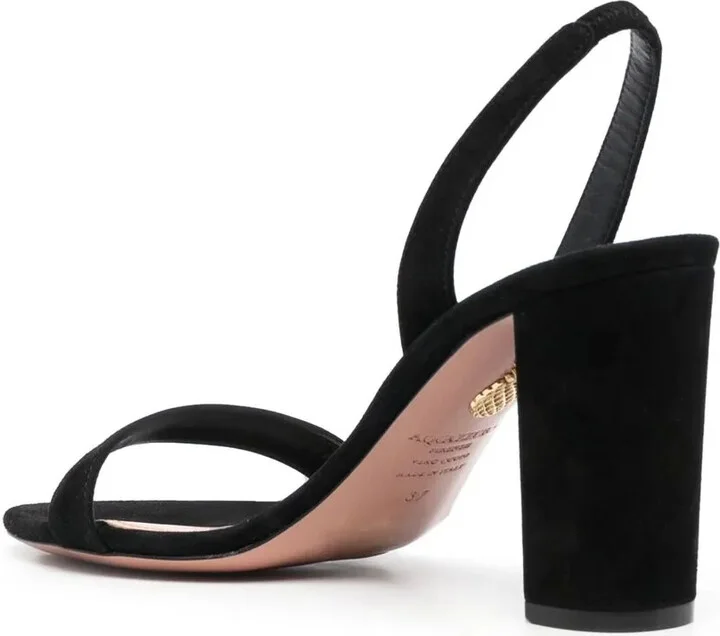 90mm Heeled Suede Sandals - Image 3