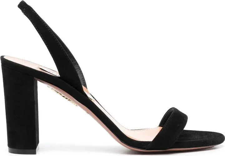 90mm Heeled Suede Sandals
