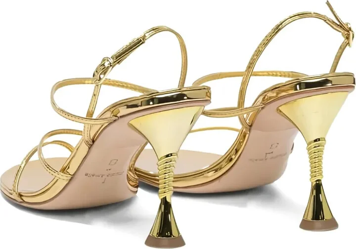 90mm Helix metallic-effect sandals - Image 3