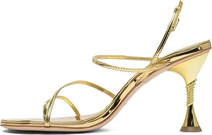 90mm Helix metallic-effect sandals - Image 4