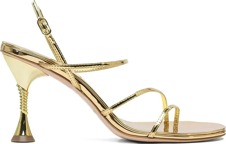 90mm Helix metallic-effect sandals