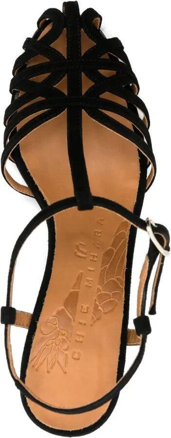 90mm High-Heel Caged-Design Sandals - Image 4
