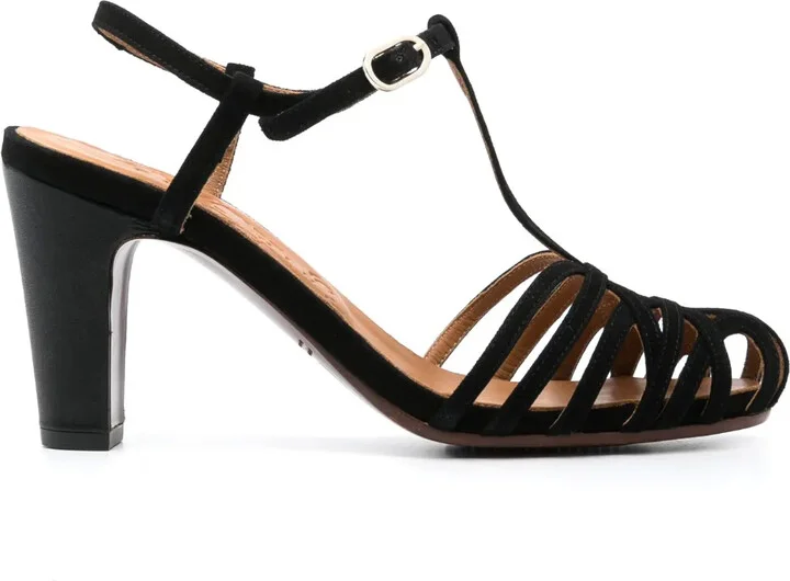 90mm High-Heel Caged-Design Sandals