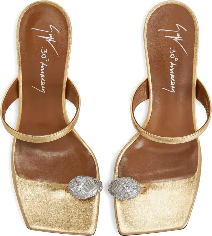 90mm Icon Ring rhinestone-embellished sandals - Image 3