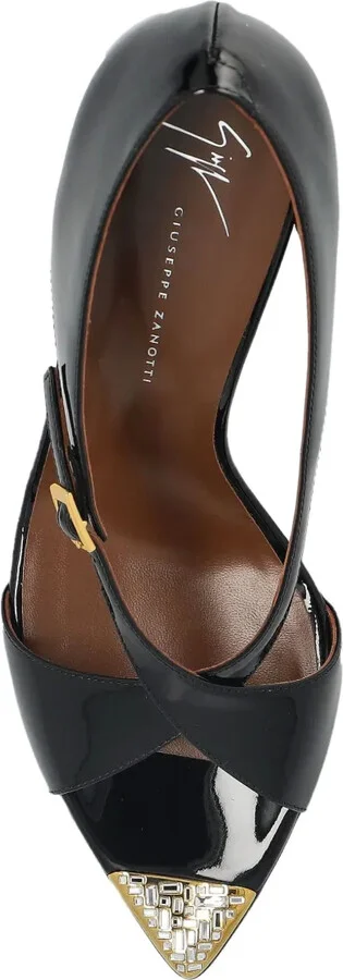 90mm Intrigo patent-leather cross-strap heeled sandals - Image 4