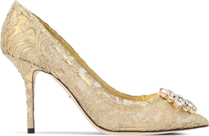 90mm Lace Rainbow Pumps
