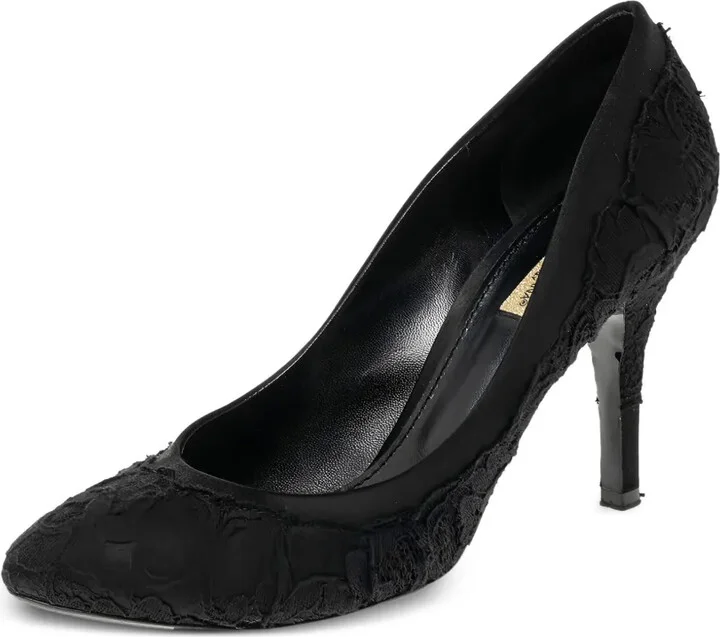 90mm Lace Satin Pumps - Image 2