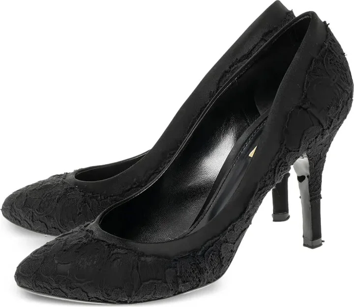 90mm Lace Satin Pumps - Image 3