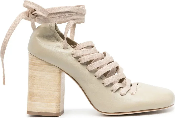 90mm Lace-Up Pumps