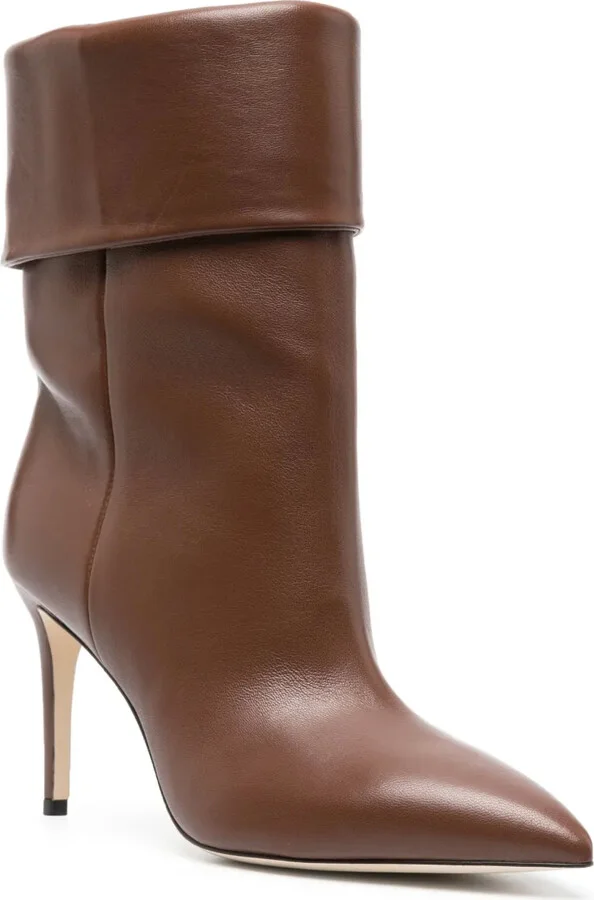 90mm Leather Ankle Boots - Image 2