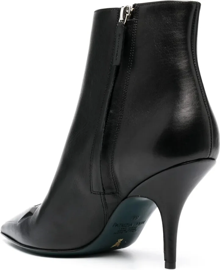 90mm Leather Ankle Boots - Image 3