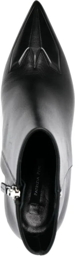 90mm Leather Ankle Boots - Image 4