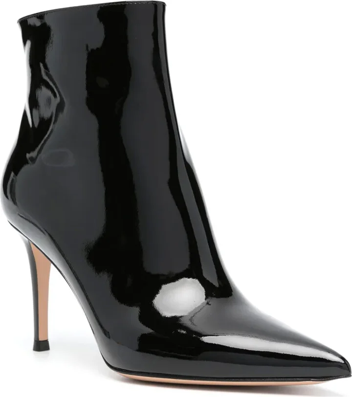 90mm Leather Ankle Boots - Image 2