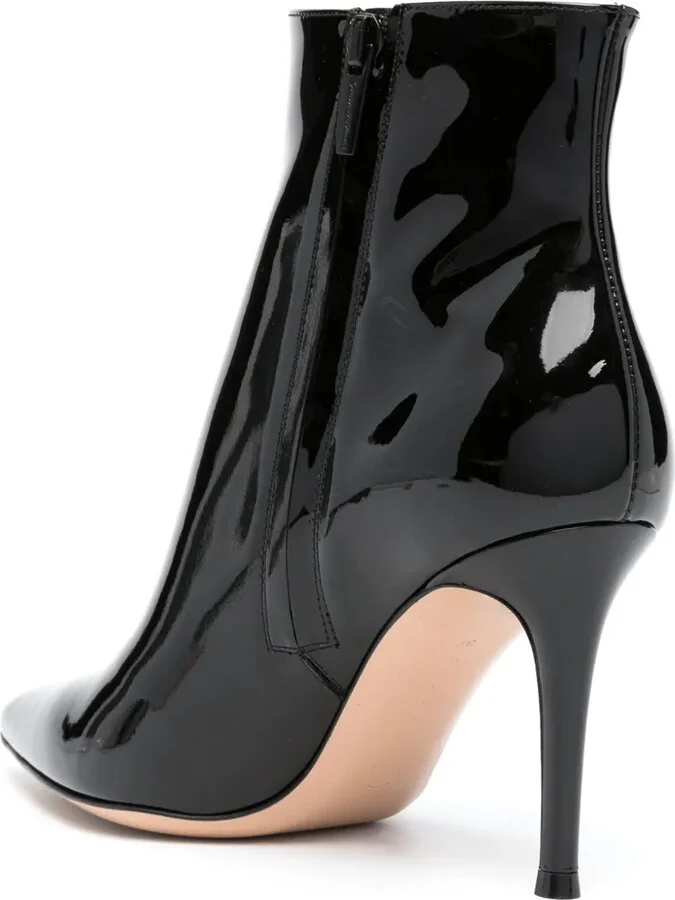 90mm Leather Ankle Boots - Image 3