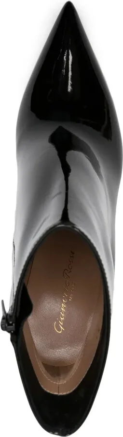 90mm Leather Ankle Boots - Image 4