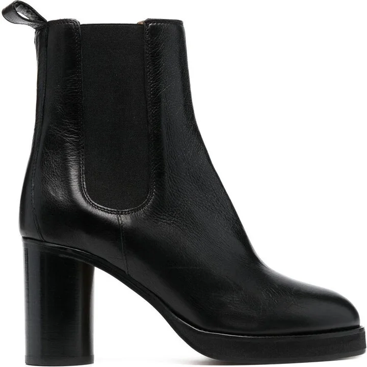 90mm Leather Ankle Boots