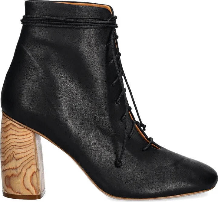90mm Leather Ankle Boots
