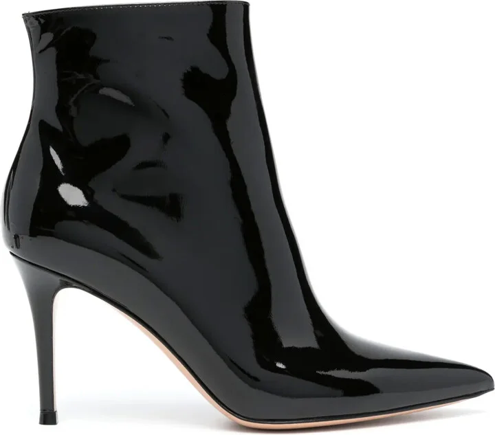 90mm Leather Ankle Boots