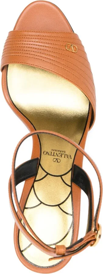 90mm Leather Ankle-Strap Sandals - Image 4