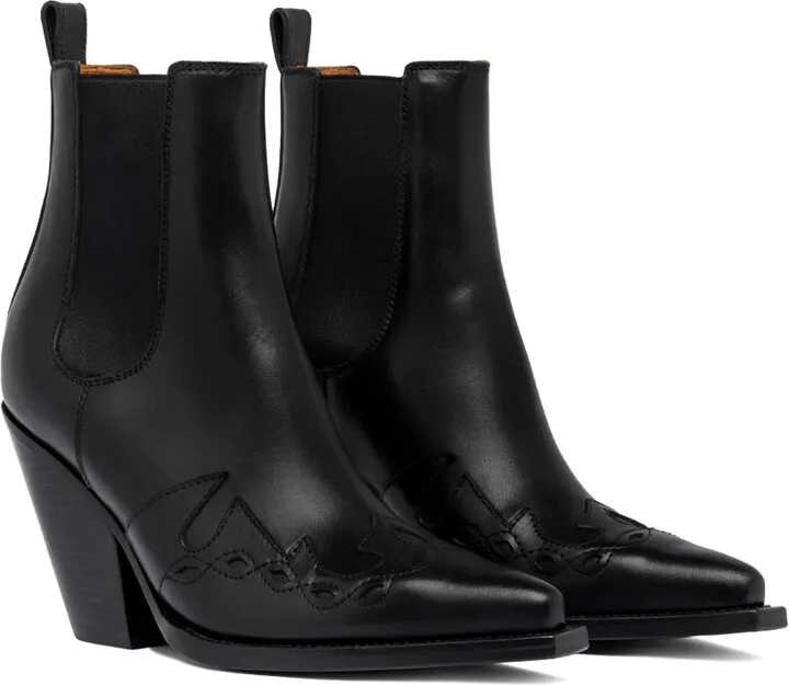 90mm Leather Boots - Image 2