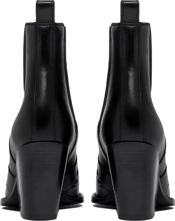90mm Leather Boots - Image 4