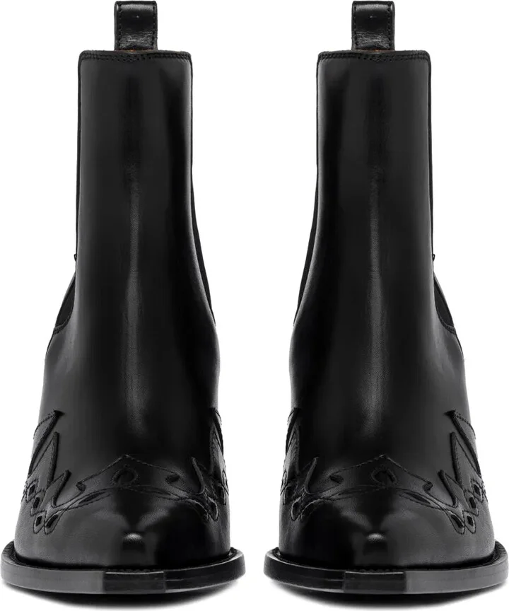 90mm Leather Boots - Image 5
