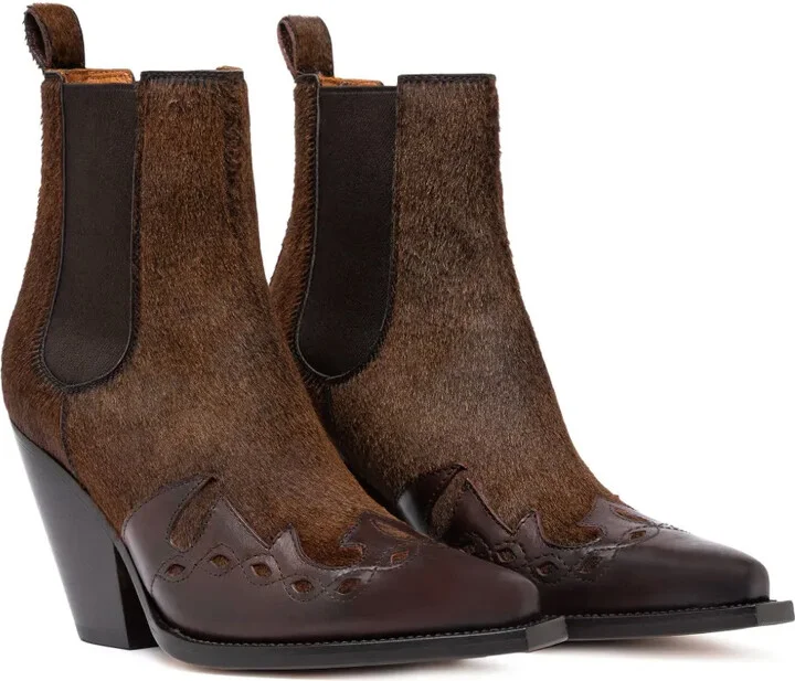 90mm Leather Boots - Image 2