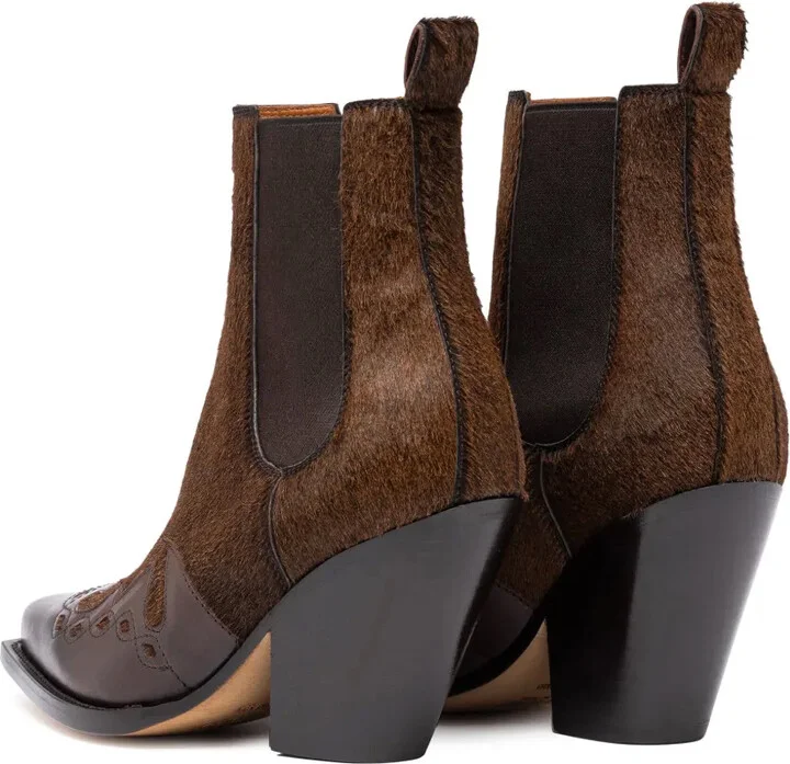 90mm Leather Boots - Image 3