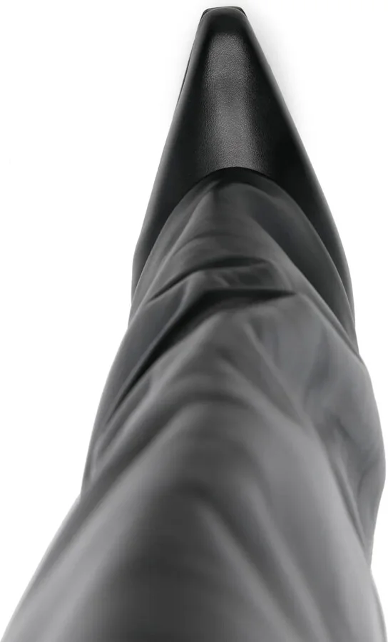 90mm Leather Boots - Image 4
